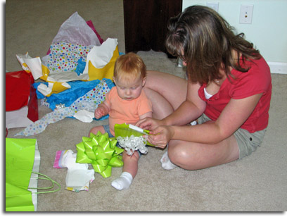 Opening birthday presents